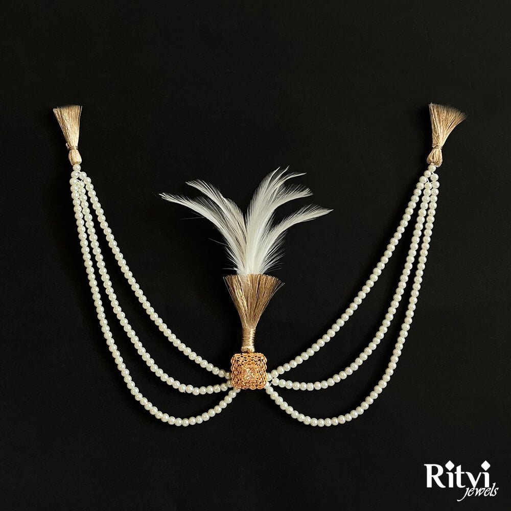 Ritvi Groom Sherwani Mala & Kalgi Combo