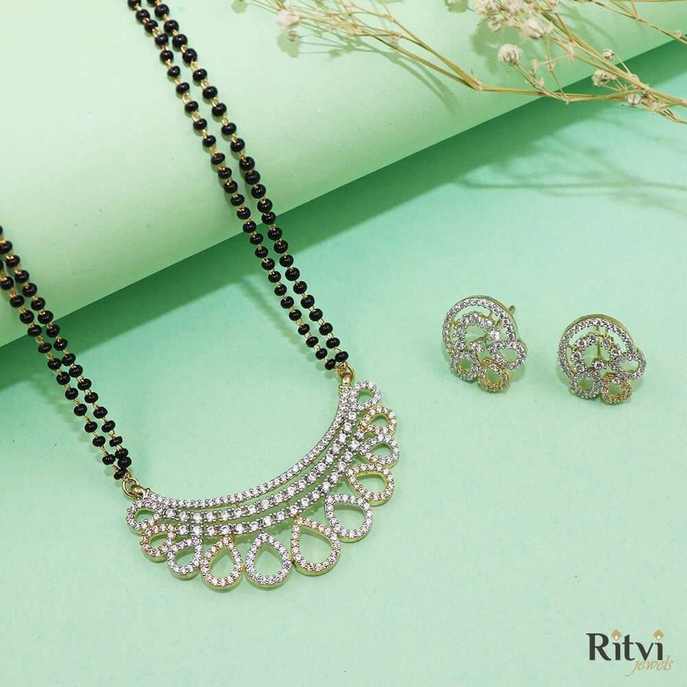 10-1-1.jpg Dixita Mangalsutra Set - Image 1