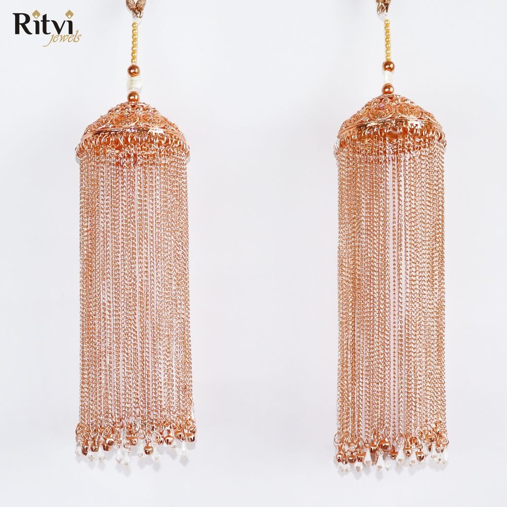Ritvi Rose Gold Bridal Kalira