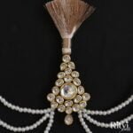 Avinash Gold Finished Pearl Kundan Kalgi 0357 - Image 2