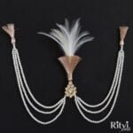 Arjun Gold Finished Pearl Kundan Kalgi for Sikh