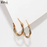 Amelia Hoops Fashion Earrings - Image 4