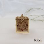 Bina Sindoor Dubby Copper Gold Ruby - Image 2