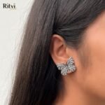 Butterfly Oxidised Earrings - Image 2