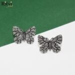 Butterfly Oxidised Earrings - Image 3
