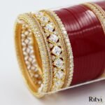 Chavvi Gold AD Punjabi Bridal Chura 523 - Image 2