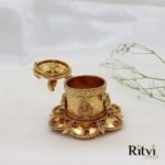 Dipta Temple Sindoor Dabi Gold Ruby - Image 3