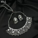 Disha Oxidised Necklace Set - Image 3