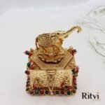 Diya Elephant Gold Sindoor Dabi