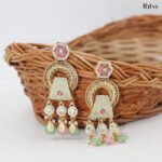 Ishani Gold Mina Earrings Top Wedding Accessories for Bride & Groom Must Have in 2025