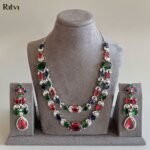 Krishma Multicolor AD Necklace Set
