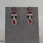Krishma Multicolor AD Necklace Set - Image 4