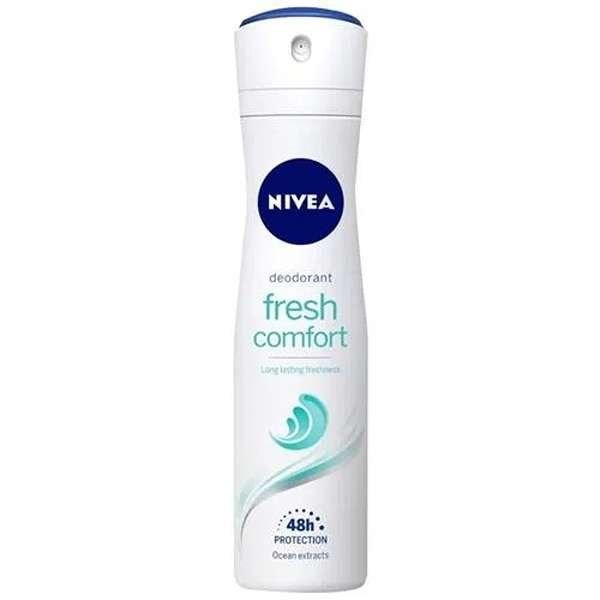 Nivea-Fresh-Comfort-Women-Deodorant-Long-Lasting-Freshness-48h-Protection-150-ml-1.jpg Nivea Fresh Comfort Women Deodorant (150ml) - Image 1