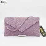 Nova Mauve Designer Handmade Bag