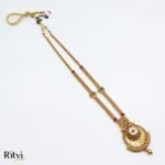 Ritvi Anusha Kundan Long Necklace Set - Image 4
