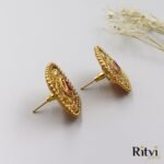 Ritvi Arohi Antique Earrings (Ruby) - Image 2