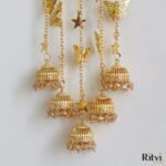 Ritvi Butterfly Gold Plated Bridal Kalira - Image 3