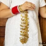 Ritvi Butterfly Gold Plated Bridal Kalira - Image 3