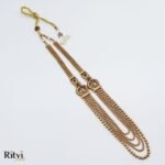 Ritvi Geetika Gold Long Necklace Set - Image 4