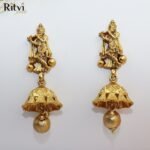 Ritvi Kanha Gold Temple Jhumka