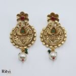 Ritvi Monisha Gold Long Necklace Set - Image 3