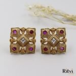 Ritvi Neena Antique Earrings (Ruby)
