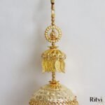 Ritvi Pearl Beaded Gold Plated Bridal Kalira - Image 3