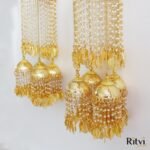 Ritvi Pearl Beaded Gold Plated Bridal Kalira - Image 3