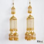 Ritvi Pearl Beaded Gold Plated Bridal Kalira