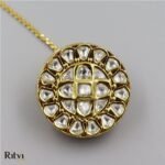 Ritvi Ridhi Kundan Gold Borla/Bor - Image 2