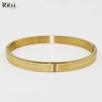 Ritvi Timi Band Bracelet For Women Gold - Image 2