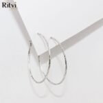 Riwaz Hoops Fashion Silver Earrings - Image 3