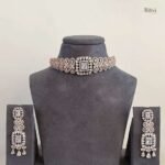 Shia Diamond Rose Gold Choker Set - Image 2