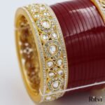 Saanvi Miniature Kundan Bridal Chura For Bride 16861 - Image 2