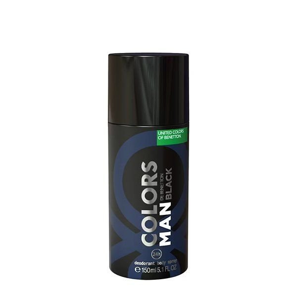 United-Colors-of-Benetton-Colors-Man-Black-Deodorant-Spray-150ml_11zon.jpg United Colors Of Benetton Colors Men Black Deo (150ml) - Image 1