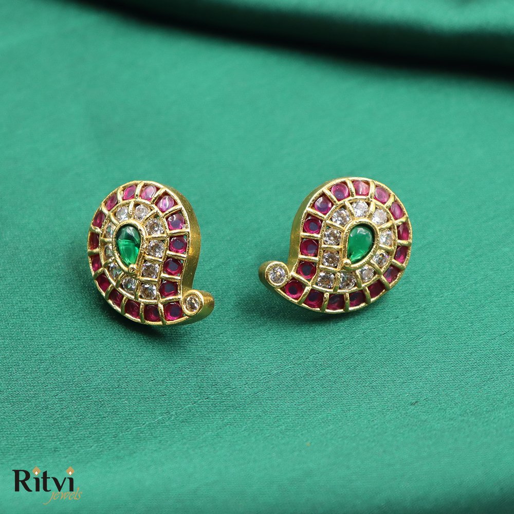 Vidhi Designer Gold Studs