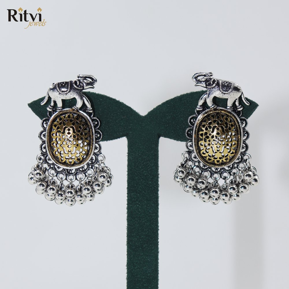 Zima Oxidised Earrings