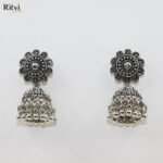 Sandhya Oxidised Jhumka Earrings