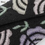 Carla Handmade Black Beaded Bag - Image 4