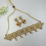 Damini Choker Temple Necklace Set - Image 2