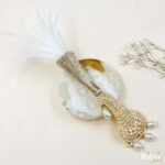 Dishant Gold Finished Pearl AD Kalgi - Image 3