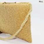 Emma Golden Handmade Beaded Bag - Image 4