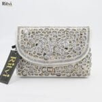 Gloria White Designer Handmade Beaded Bags - Image 2