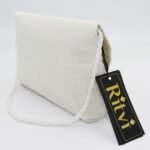 Gloria White Designer Handmade Beaded Bags - Image 3