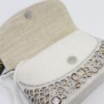 Gloria White Designer Handmade Beaded Bags - Image 4