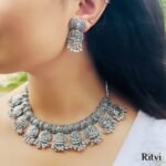 Lalita Oxidised Jewellery Necklace Set - Image 2