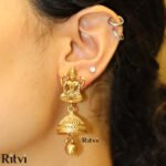 Ritvi Esha Gold Temple Jhumka
