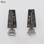 Rutva Oxidised Earrings