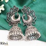 Jasli Oxidised Jhumka