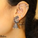 Jasli Oxidised Jhumka